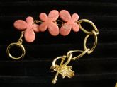 Pulseira borboleta rosa