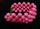 Pulseira bolinha rosa